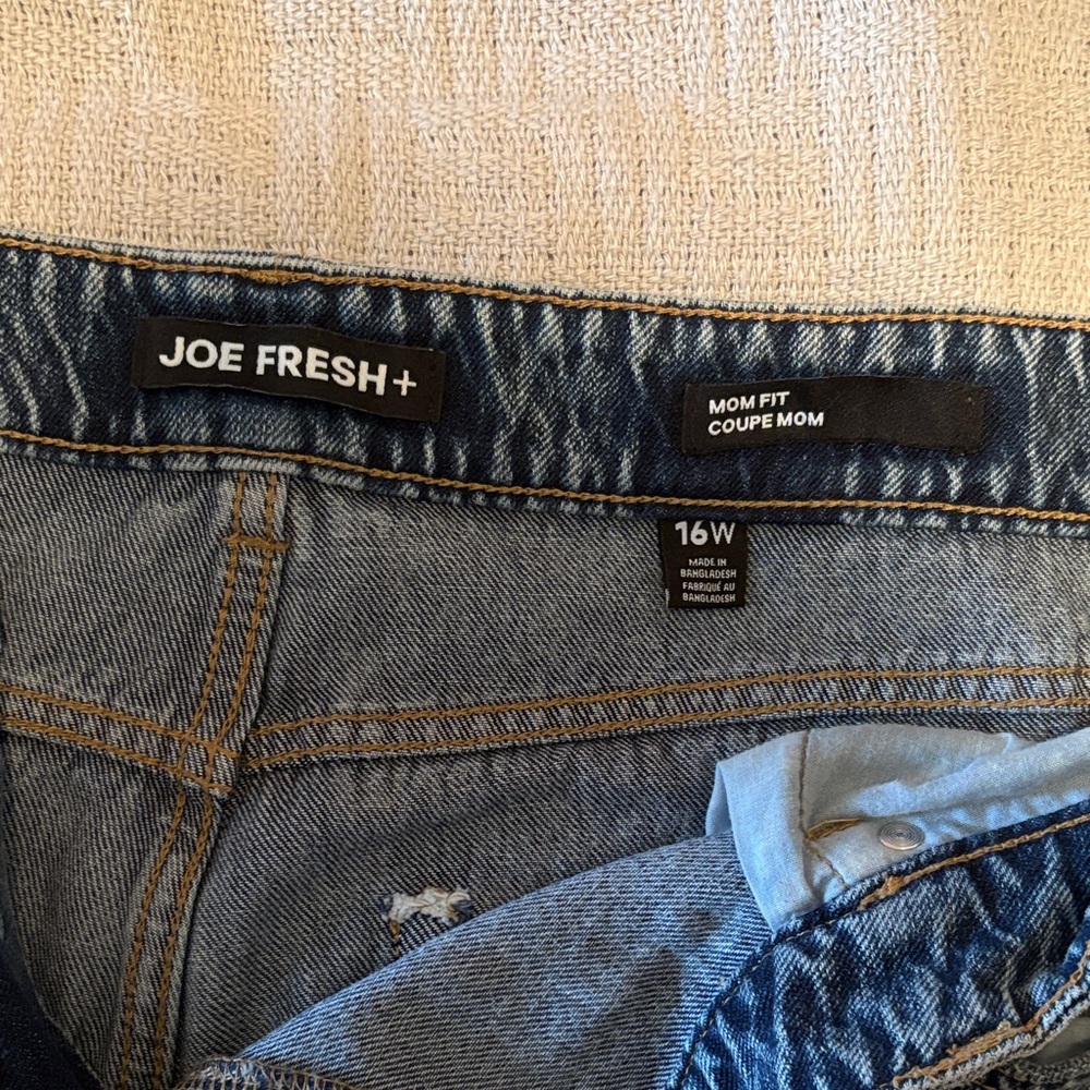 Joe Fresh Classic Blue Mom Fit Jeans